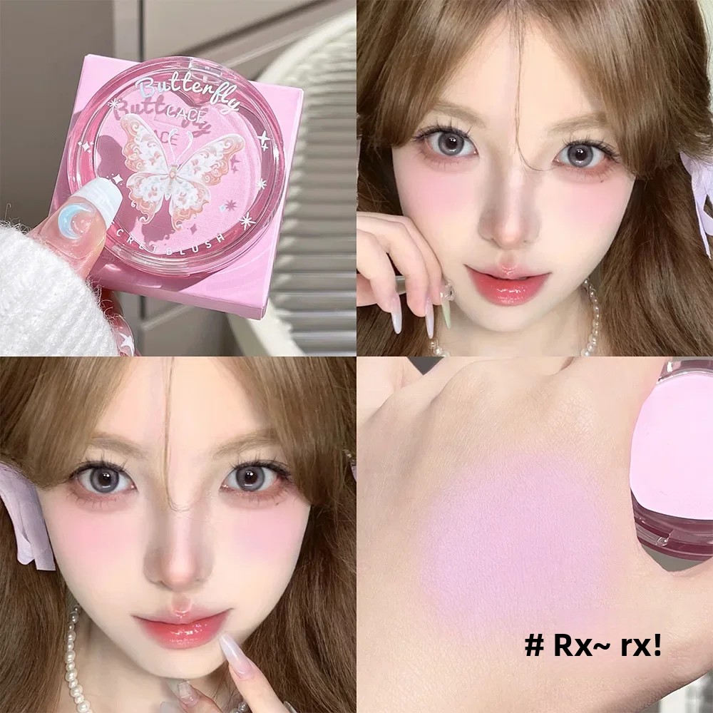 Beauty Makeup Looks - Romantische Vlinder 3-kleuren Blush Palette Wangenpoeder