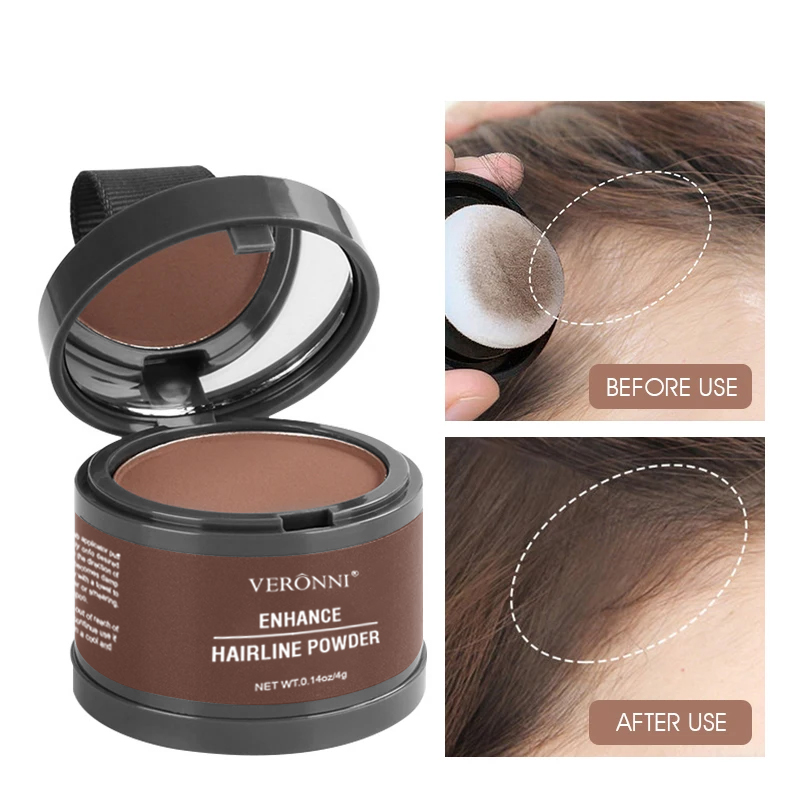 Concealer Full Coverage - 14-kleuren haarlijnpoeder Zwarte wortel omhoog Natuurlijke