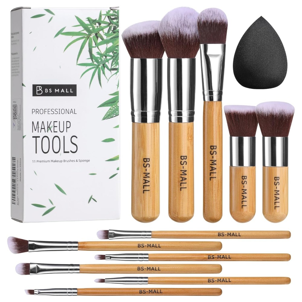 Blush Brush Kabuki - BS-MALL Make-Up Kwasten Set 11 Stuks