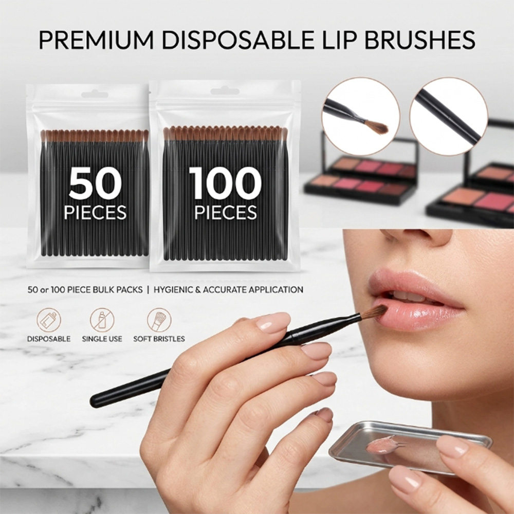 Beauty Makeup Products - 50/100 stuks wegwerp lippenborstelset lippenstiftglansstokjes applicator