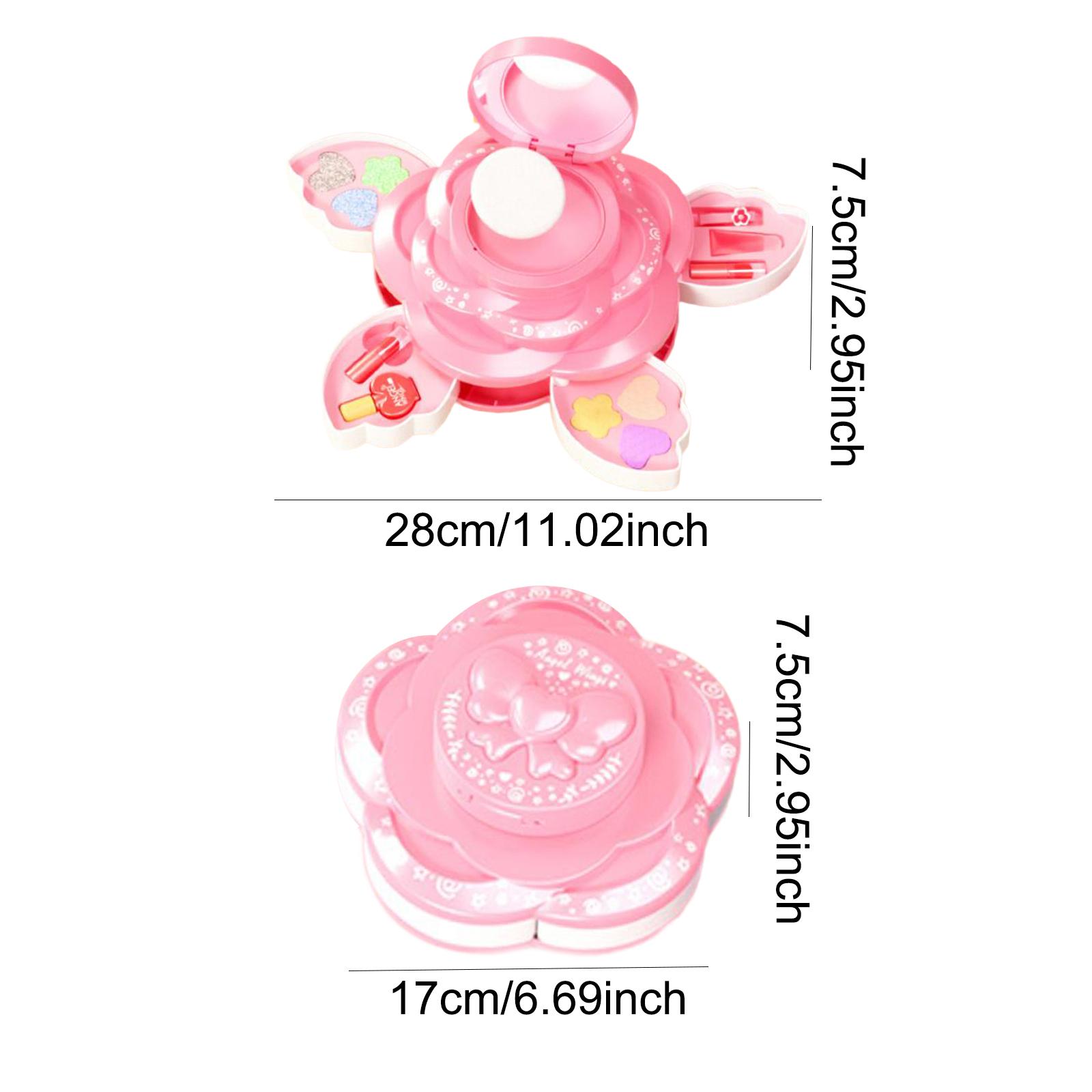 Beauty Real Makeup - Make-upset voor kinderen, wasbare lippenstift, blushset,
