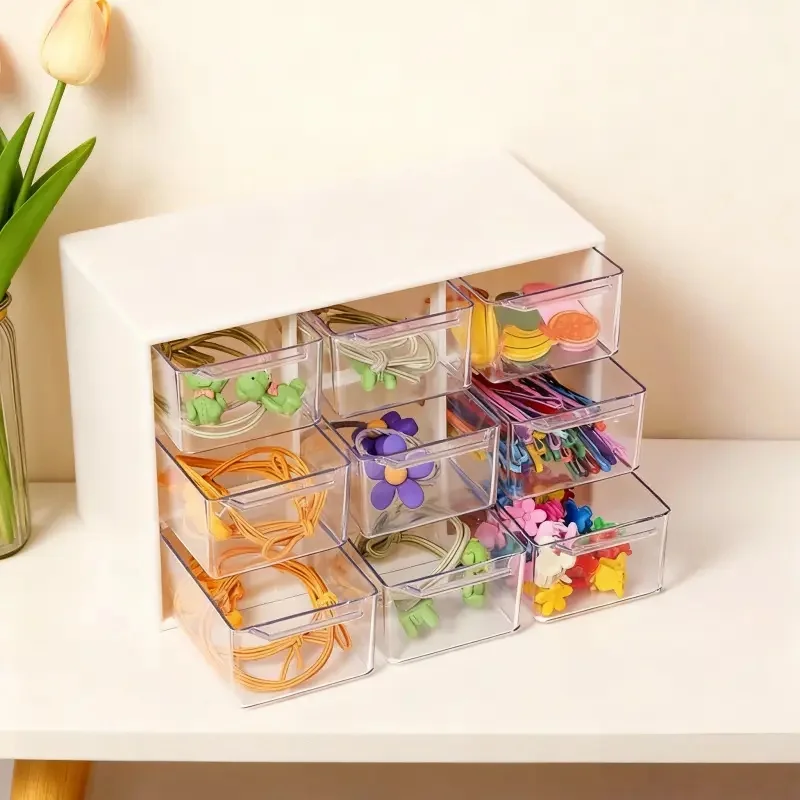 Beauty Makeup Desk - Opbergdoos van kralenmateriaal. De opbergdoos in