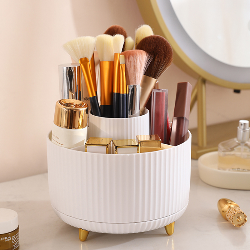 Beauty Makeup Desk - 1 stuks 360 ° Roterende make-upborstelhouder