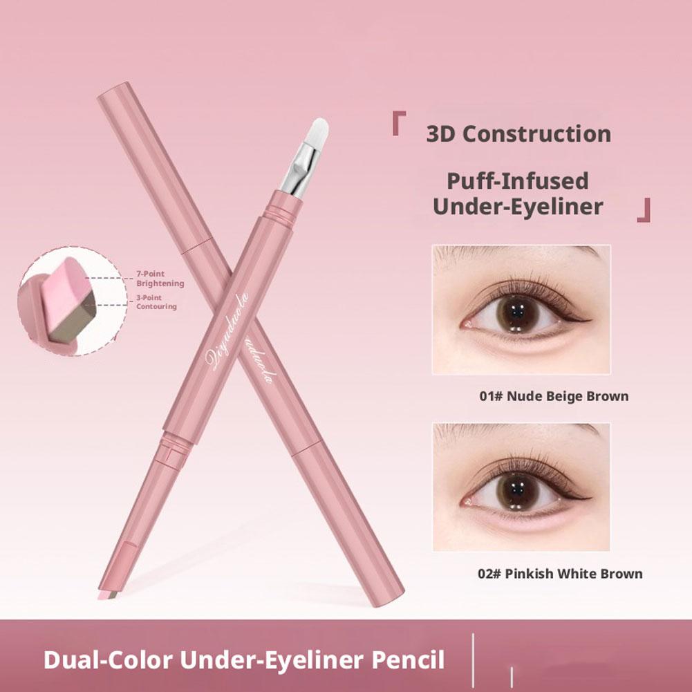 Beauty Makeup Products - Tweekleurige Aegyo Sal Stick 1PC Draagbare