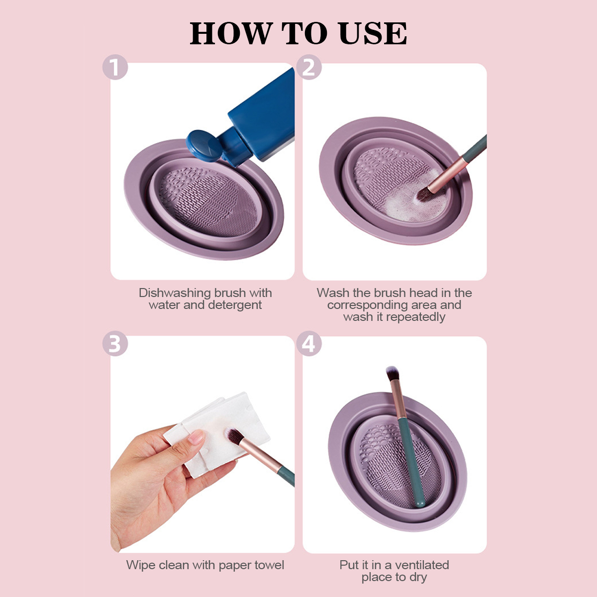 Siliconen make-upborstel Reini - Beauty Makeup Products recensie en prijs