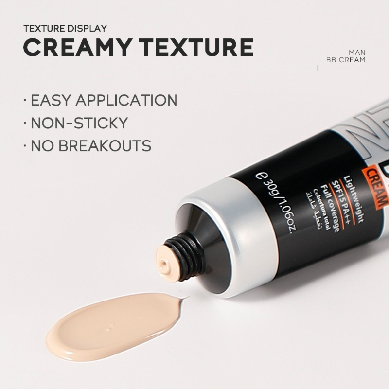 BB Cream voor mannen SPF15 PA+ - Concealer Full Coverage recensie en prijs