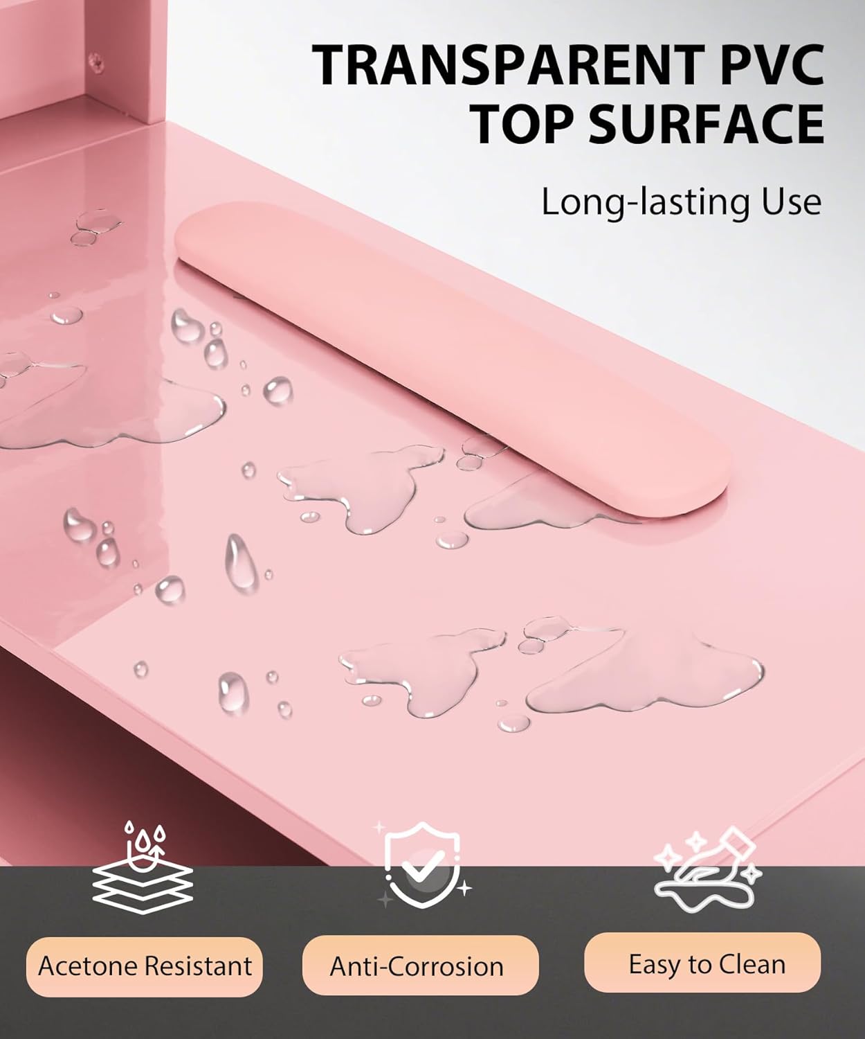 Roze nageltafel voor nagelstyl - Beauty Makeup Desk recensie en prijs
