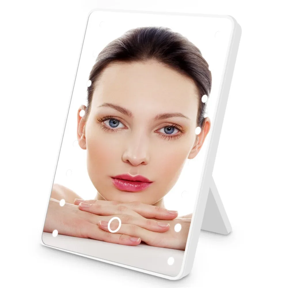 16 LED's make-upspiegel met LE - Beauty Makeup Desk recensie en prijs