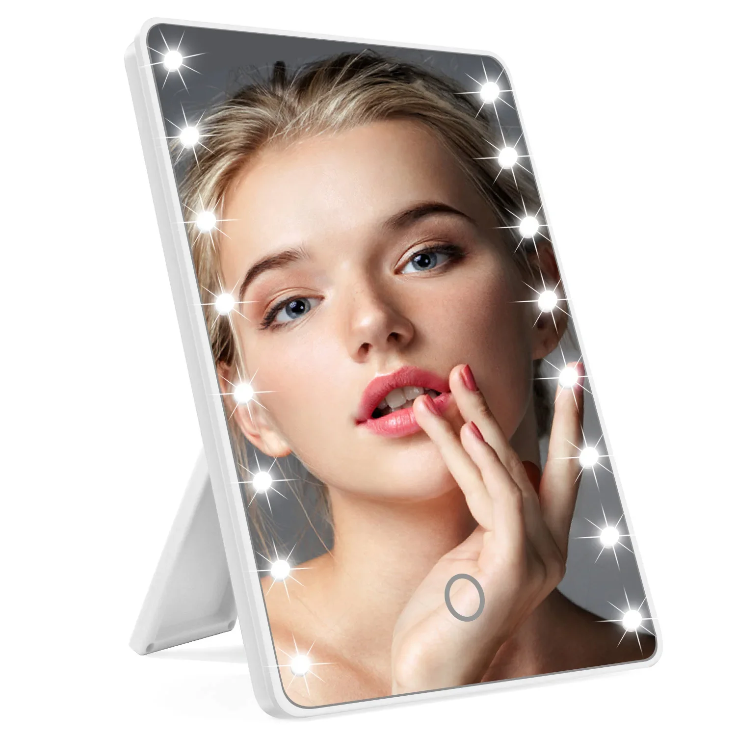 16 LED's make-upspiegel met LE - Beauty Makeup Desk recensie en prijs