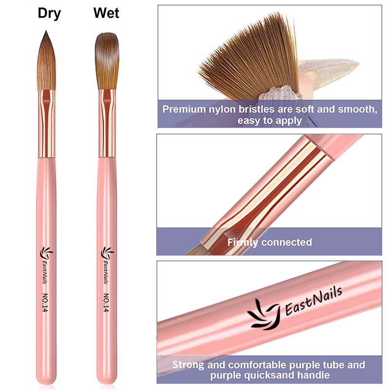 【3 stuks acryl nagelborstels # - Blush Brush Kabuki recensie en prijs