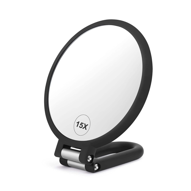 Vergrotende handspiegel dubbel - Beauty Makeup Desk recensie en prijs