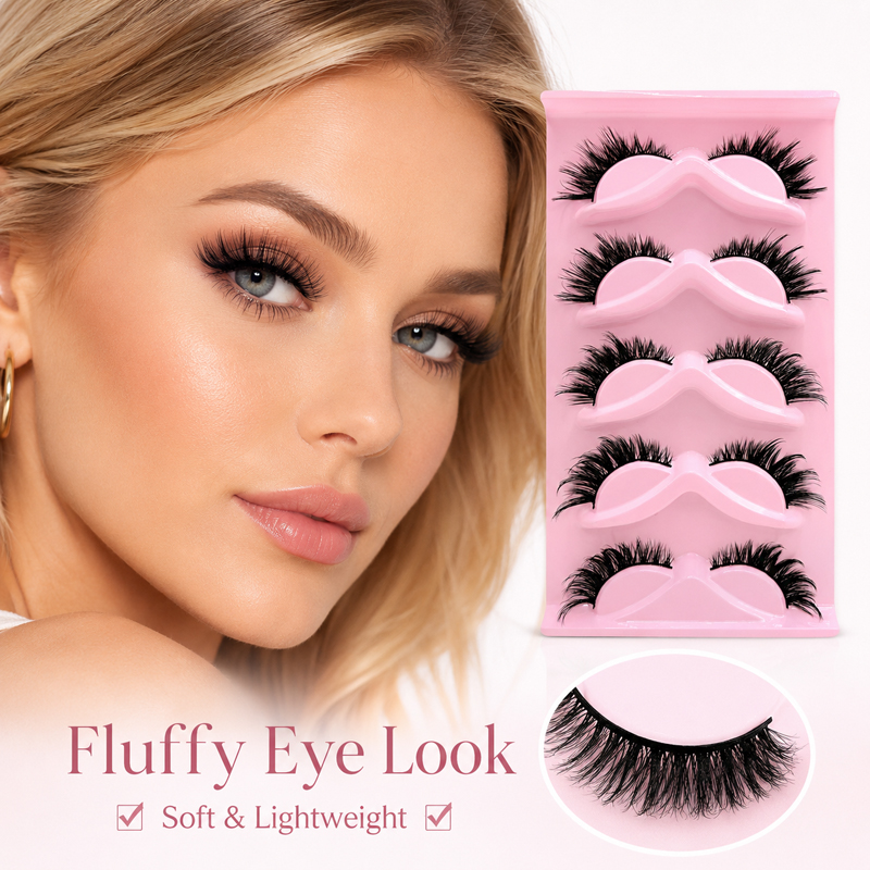 5 Paar 2 Stijlen Pluizige Nepw - Beauty Makeup Looks recensie en prijs